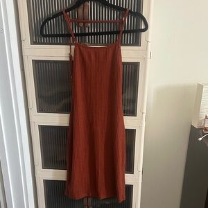 Elegant Rust Dress